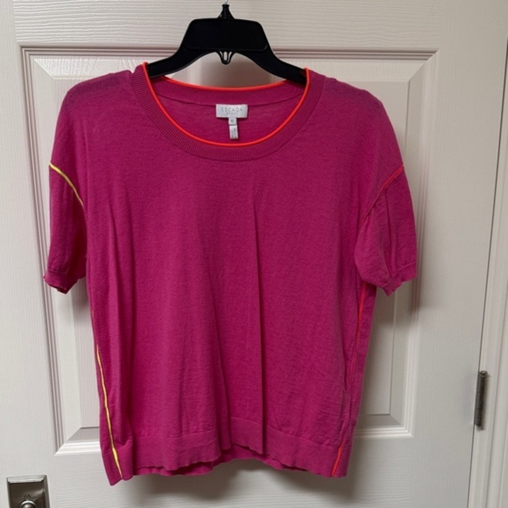 Escada Sport Vibrant Pink and Orange Top